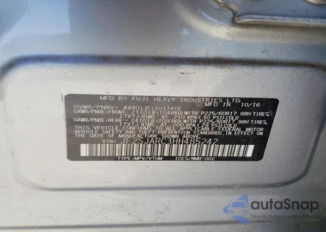 2017 Subaru Forester 2.5I Limited from USA, damaged, VIN JF2SJARC3HH485242